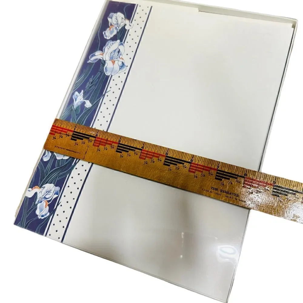 Vintage Purple Floral Writing Paper with envelopes